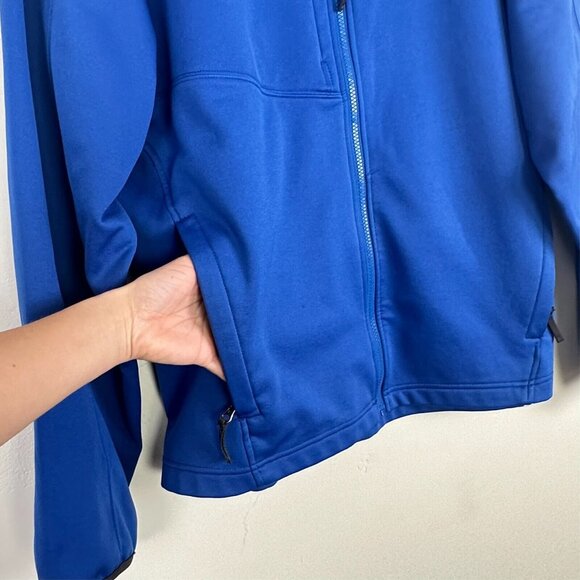 Best Buy Employee Uniform Full Zip Blue Jacket Coat Mens XL Tri-Mountain Fleece - Picture 3 of 13